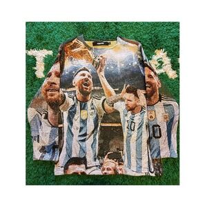 Prolific‎ Messi World Cup Tapestry Sweater Mens Medium Multi Excellent Woven Top